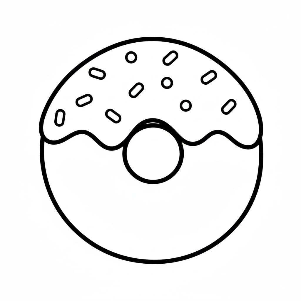 Tekenen Donut 2 Tekenen Donut 2