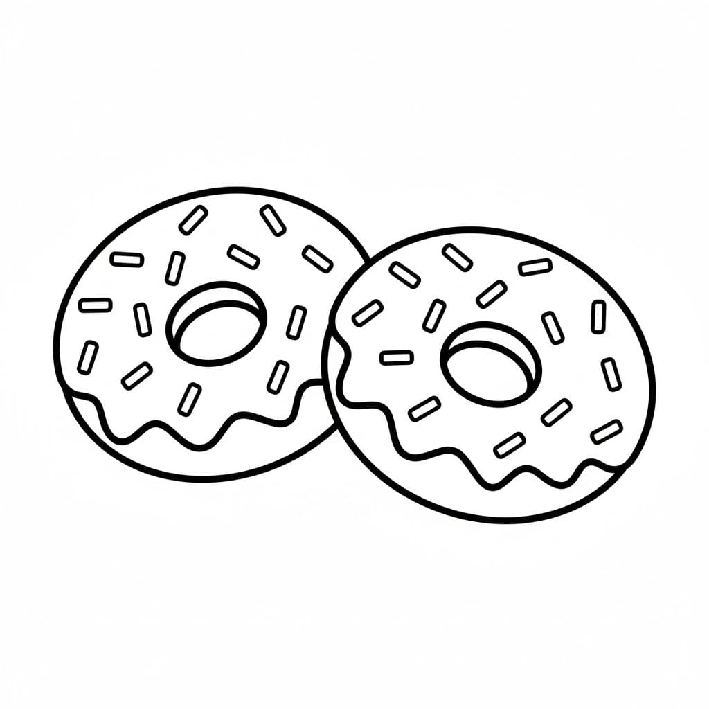 Tekenen Donut 3 Tekenen Donut 3