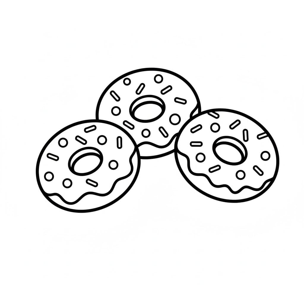 Tekenen Donut 5 Tekenen Donut 5