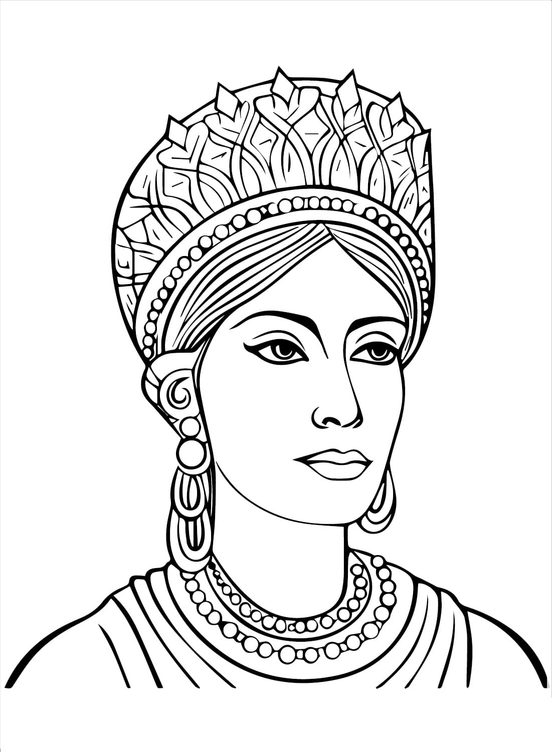 Tekenen Koningin afdrukbaar eenvoudig Tekenen Koningin afdrukbaar eenvoudig