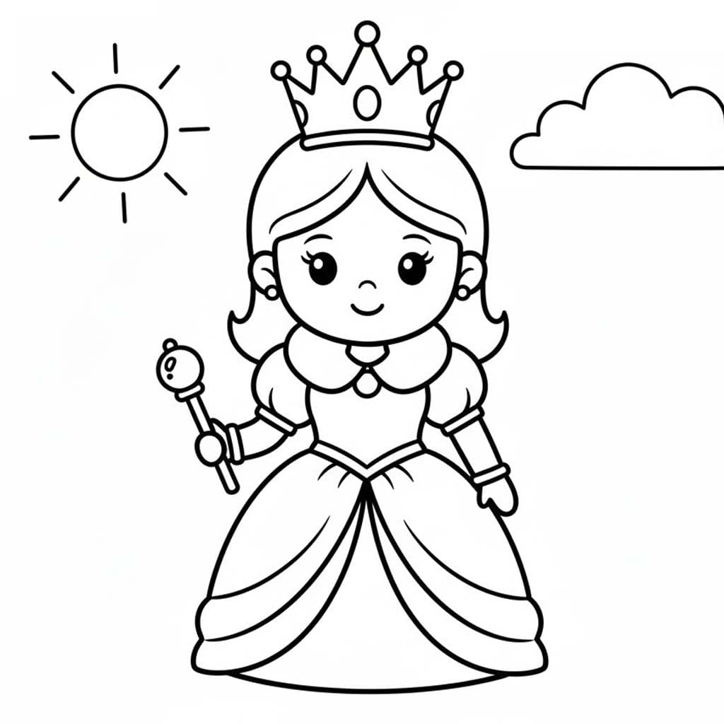 Tekenen Koningin gratis afdrukbaar Tekenen Koningin gratis afdrukbaar