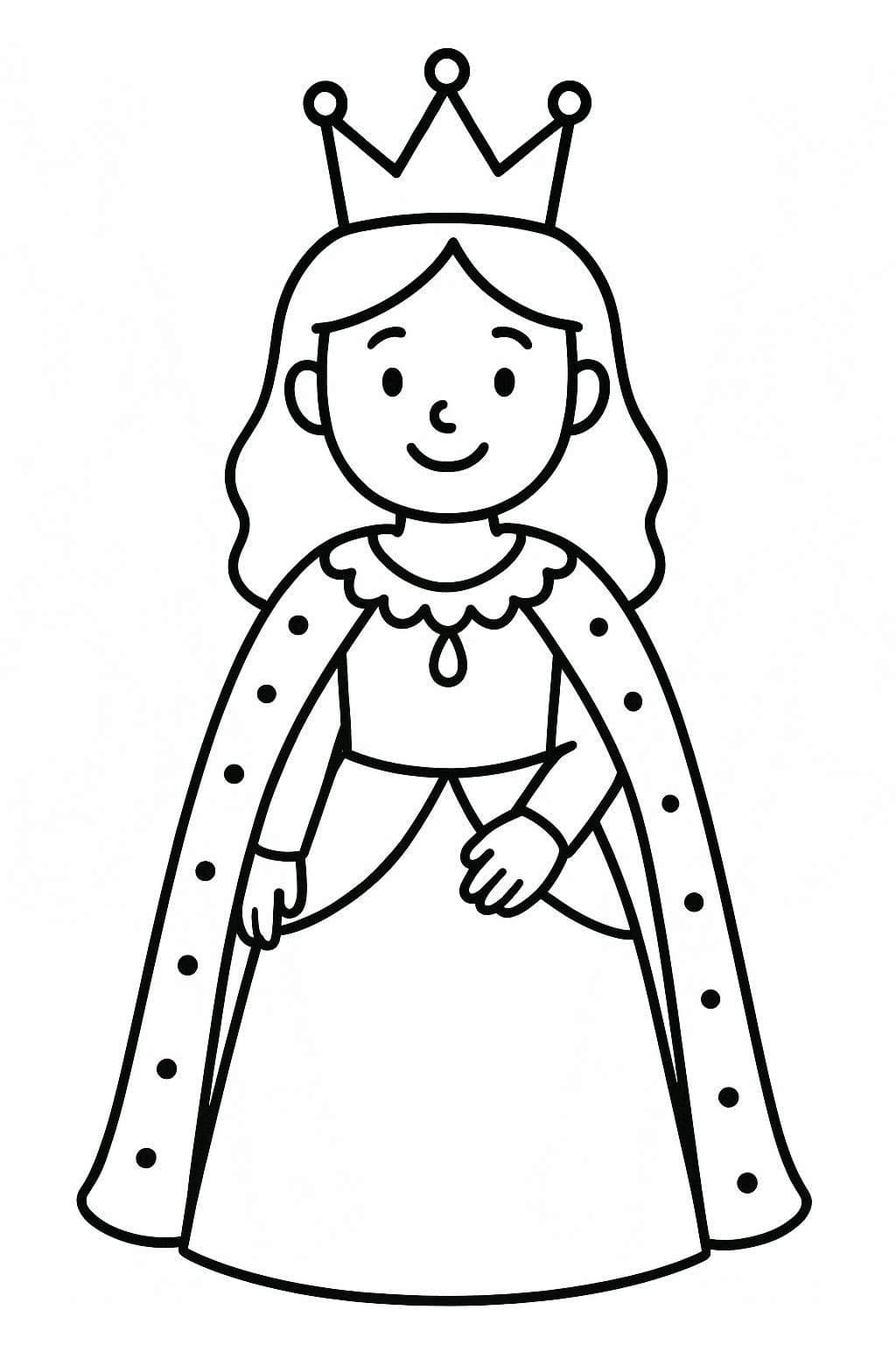 Tekenen Koningin gratis afdrukbaar simpel Tekenen Koningin gratis afdrukbaar simpel