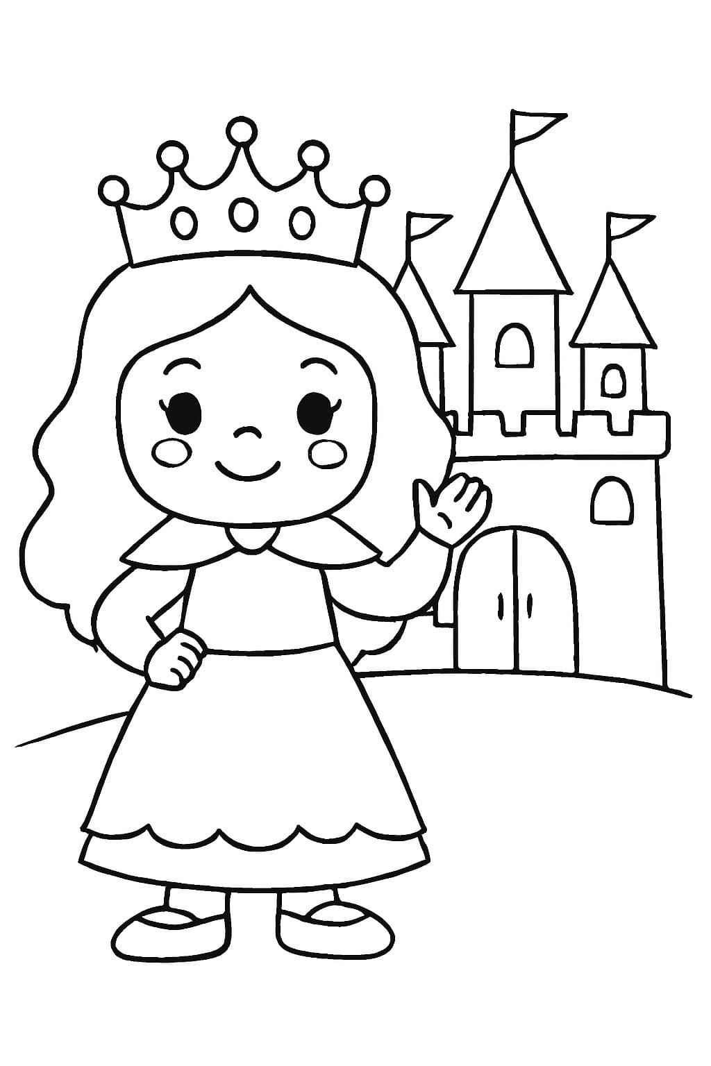 Tekenen Koningin gratis Tekenen Koningin gratis