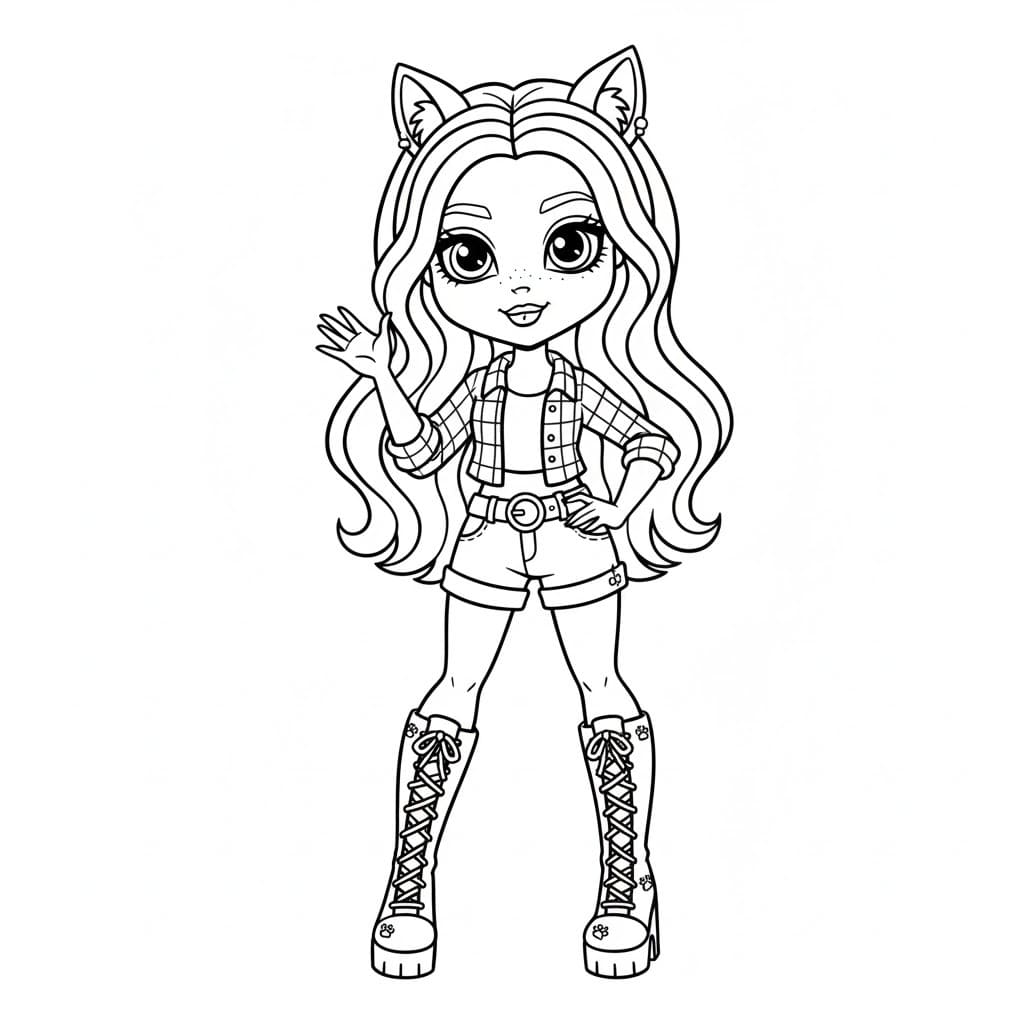 Tekenen Monster High afdrukbaar basis Tekenen Monster High afdrukbaar basis