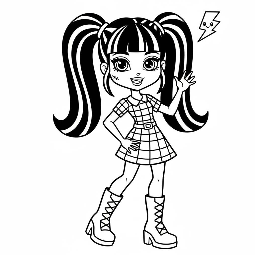 Tekenen Monster High afdrukbaar eenvoudig Tekenen Monster High afdrukbaar eenvoudig