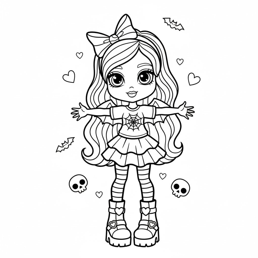 Tekenen Monster High afdrukbaar simpel Tekenen Monster High afdrukbaar simpel