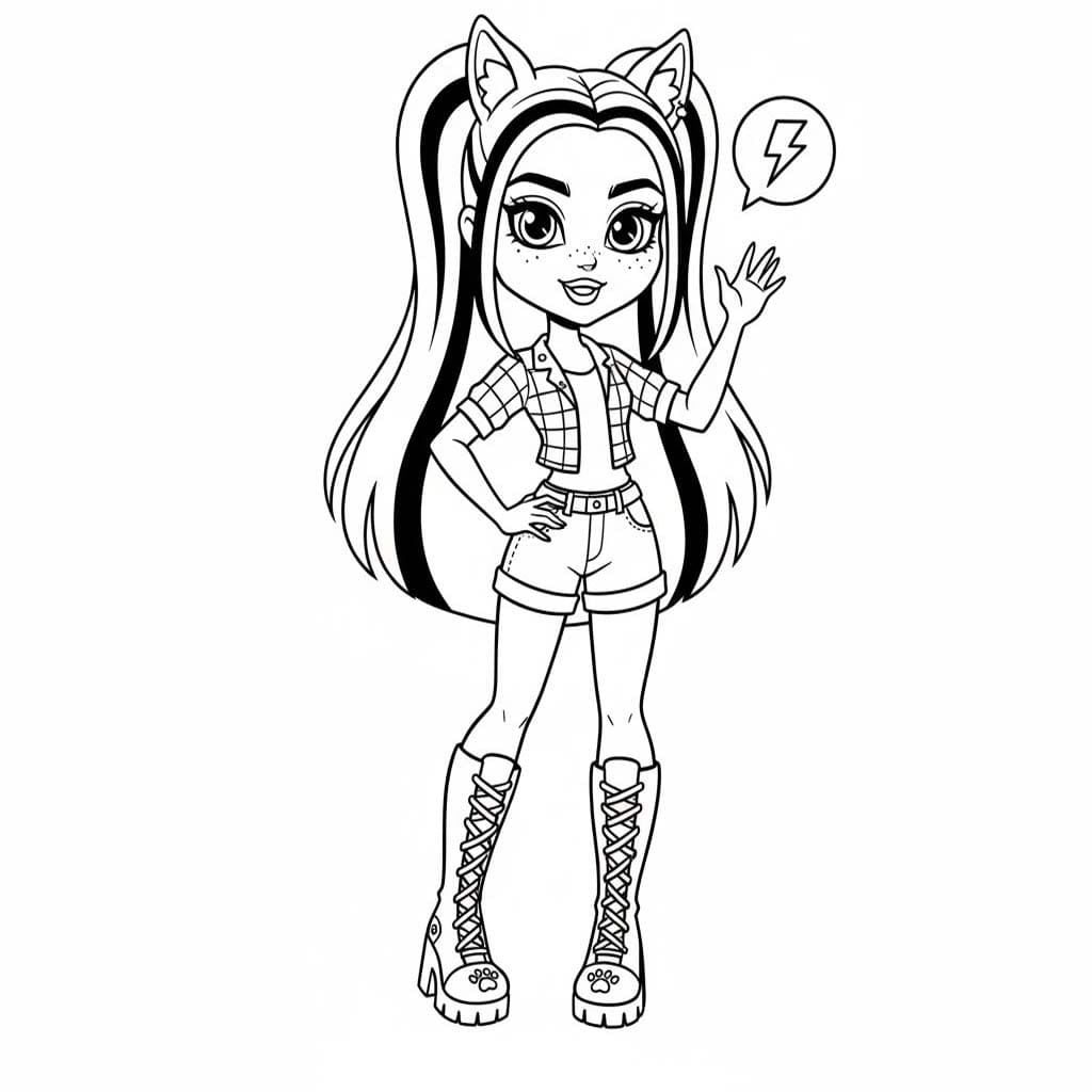 Tekenen Monster High gratis afdrukbaar basis Tekenen Monster High gratis afdrukbaar basis