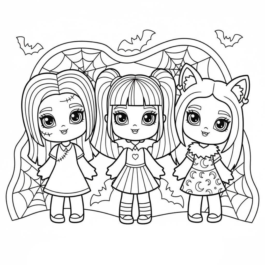 Tekenen Monster High gratis afdrukbaar simpel Tekenen Monster High gratis afdrukbaar simpel