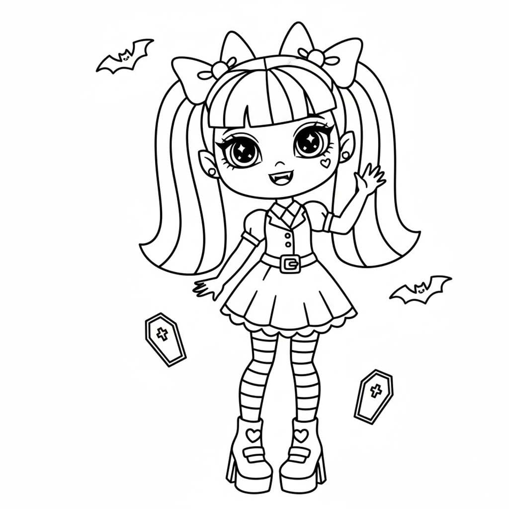 Tekenen Monster High gratis basis Tekenen Monster High gratis basis