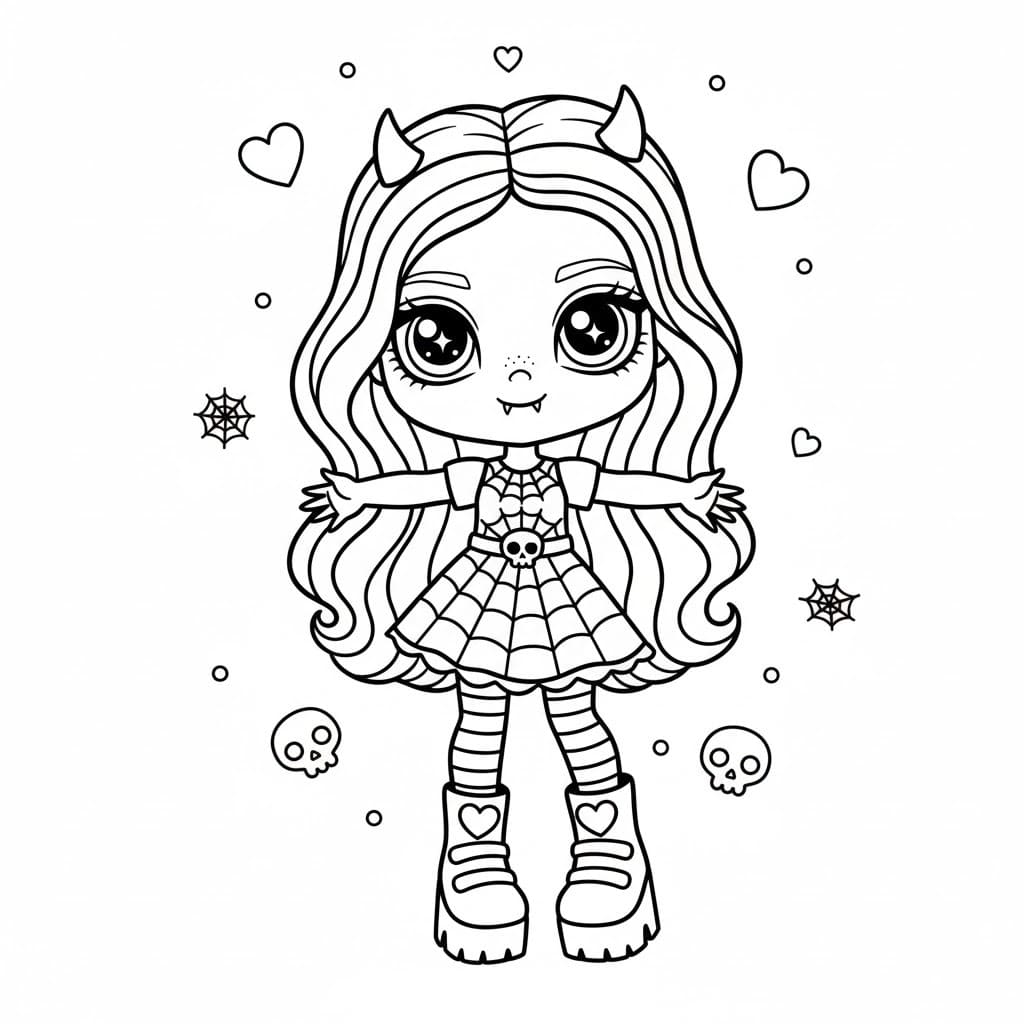 Tekenen Monster High gratis simpel Tekenen Monster High gratis simpel