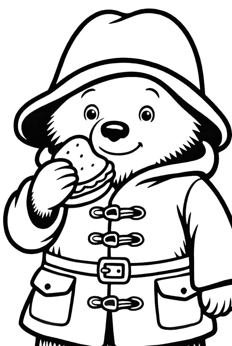 Tekenen Paddington gratis afdrukbaar