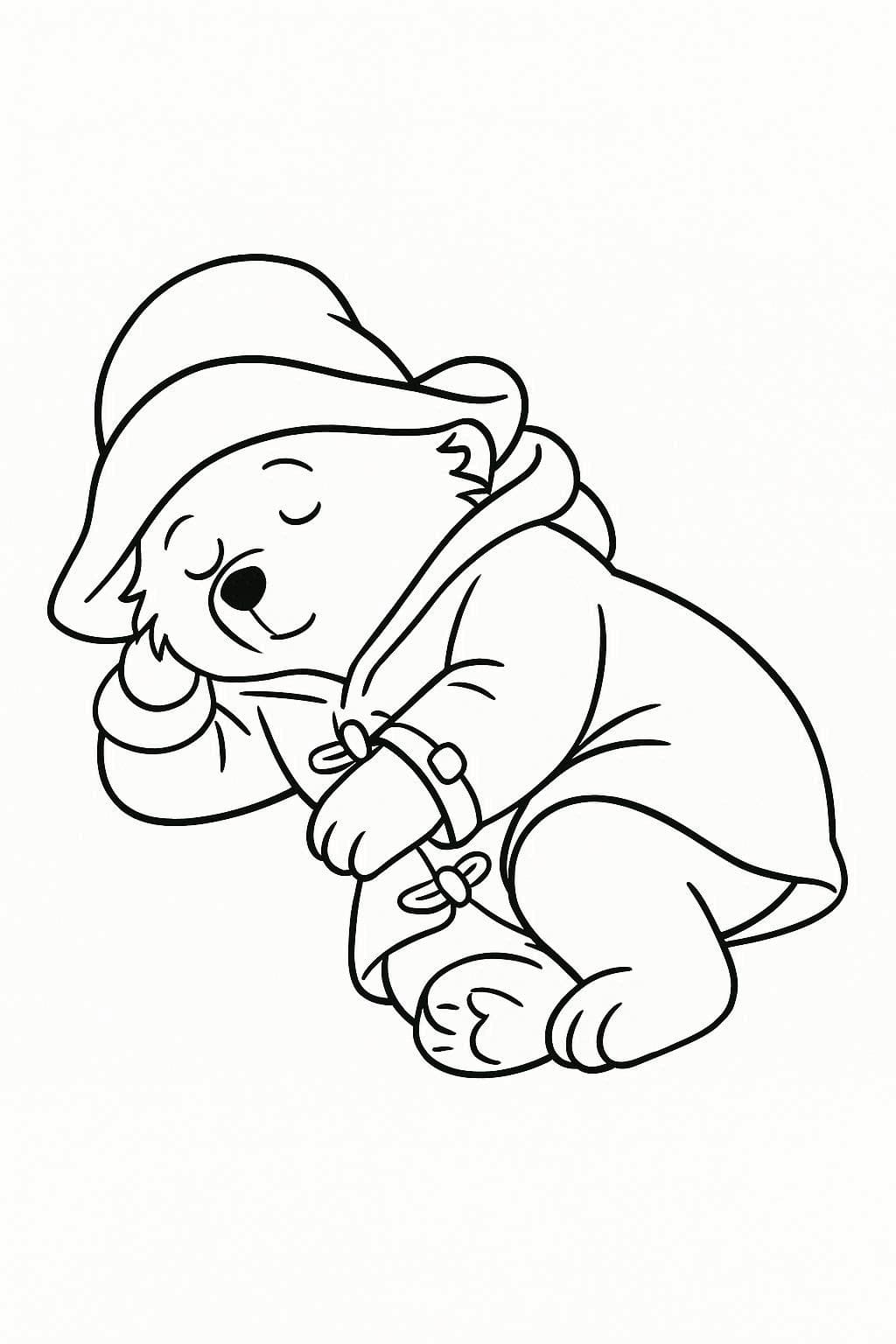 Tekenen Paddington gratis simpel