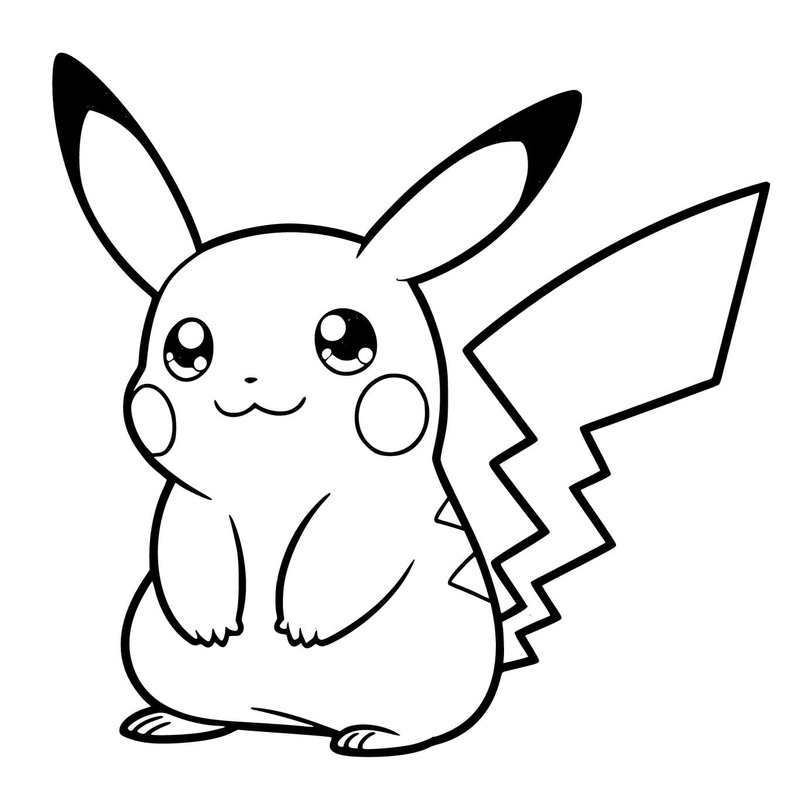 Tekenen Pikachu 8