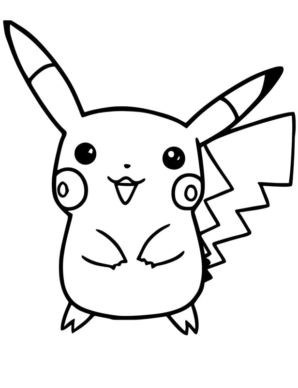 Tekenen Pikachu afdrukbaar