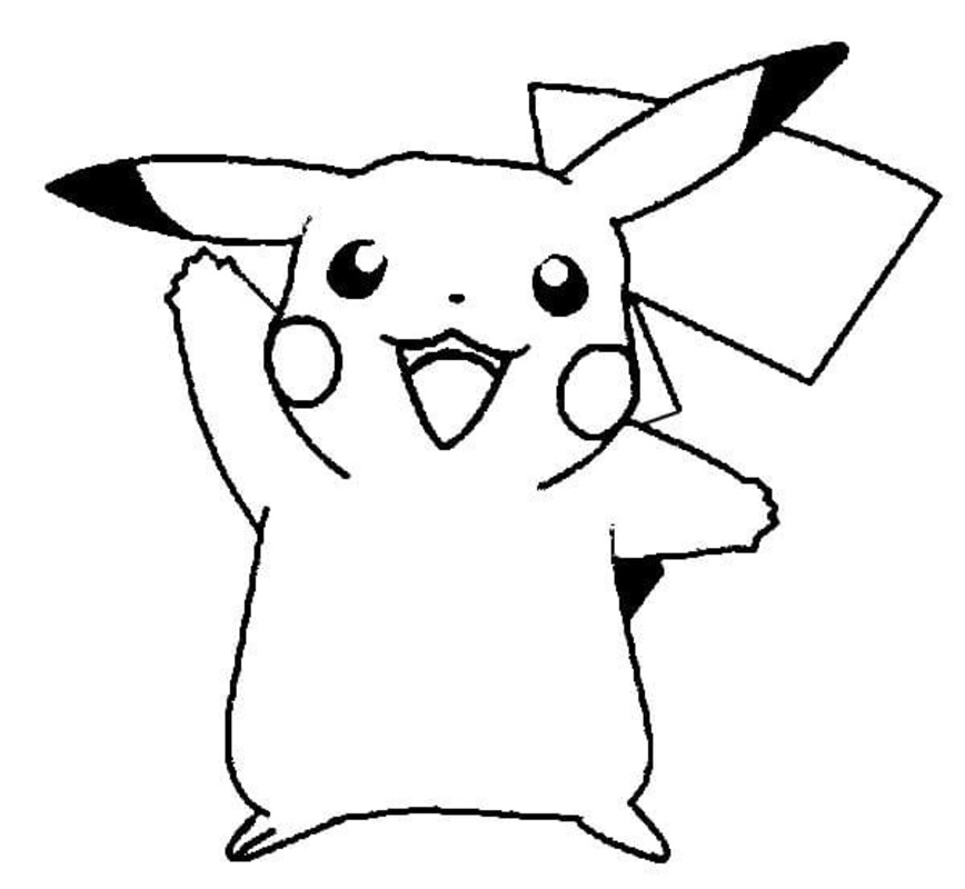 Tekenen Pikachu gratis basis