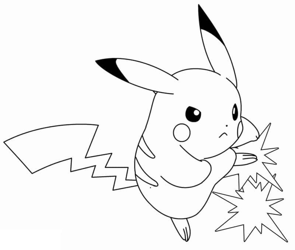 Tekenen Pikachu gratis simpel