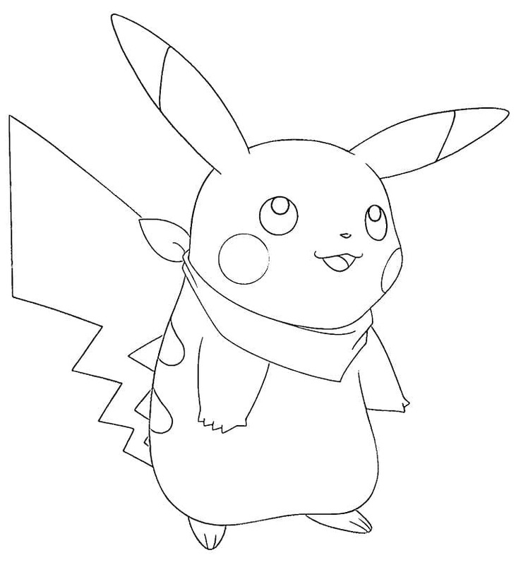 Tekenen Pikachu schattig