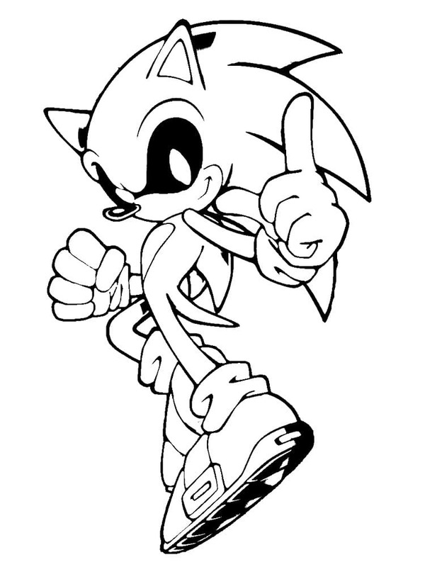 Tekenen Sonic Exe afdrukbare basis