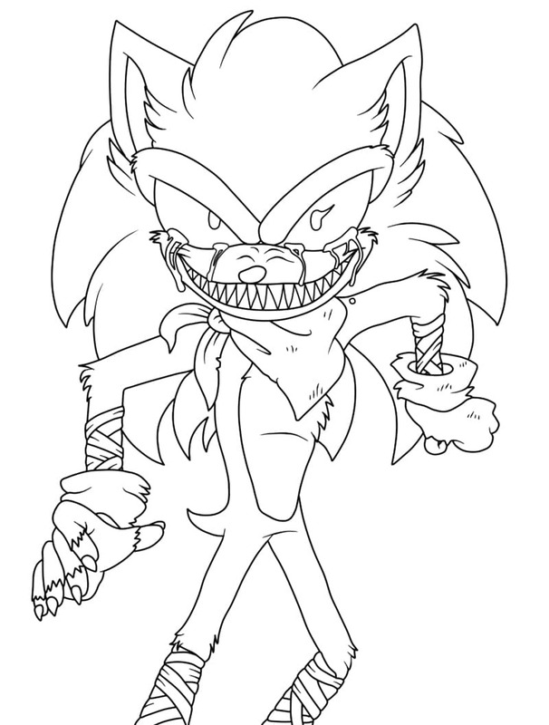 Tekenen Sonic Exe basis