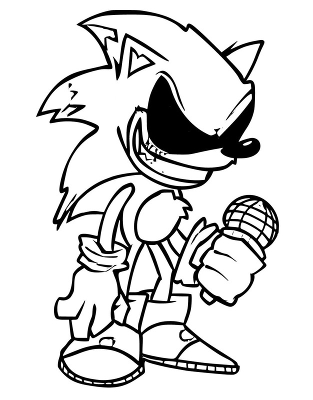 Tekenen Sonic Exe gratis