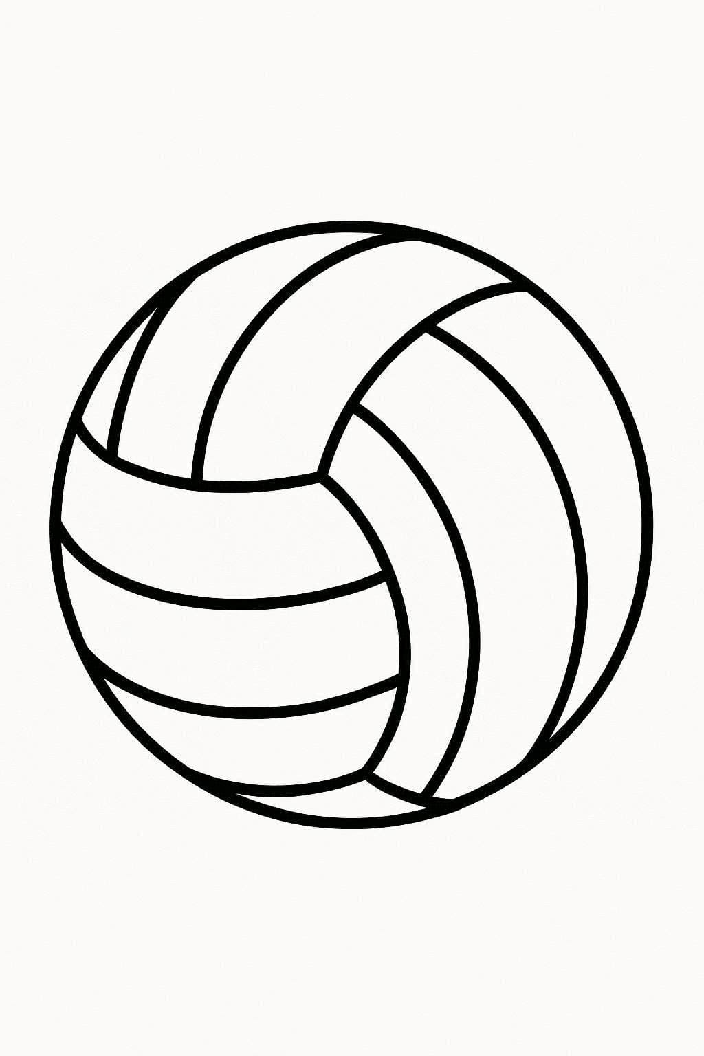 Tekenen Volleybal afdrukbaar basis Tekenen Volleybal afdrukbaar basis