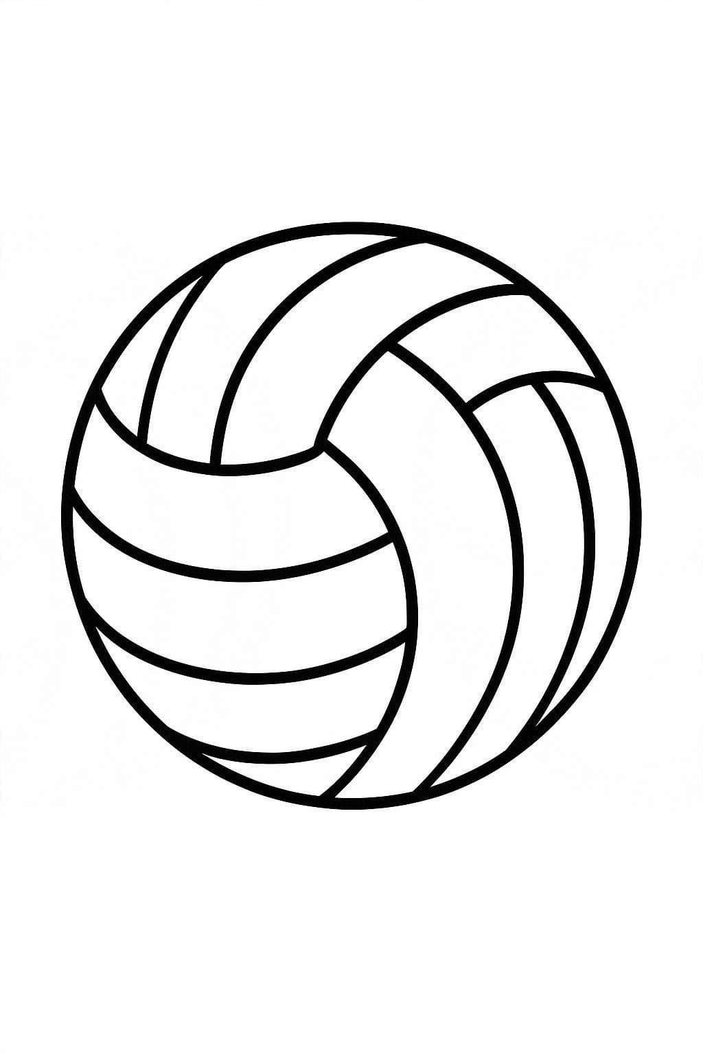 Tekenen Volleybal gratis afdrukbaar eenvoudig Tekenen Volleybal gratis afdrukbaar eenvoudig