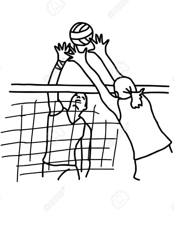 Tekenen Volleybal gratis eenvoudig Tekenen Volleybal gratis eenvoudig