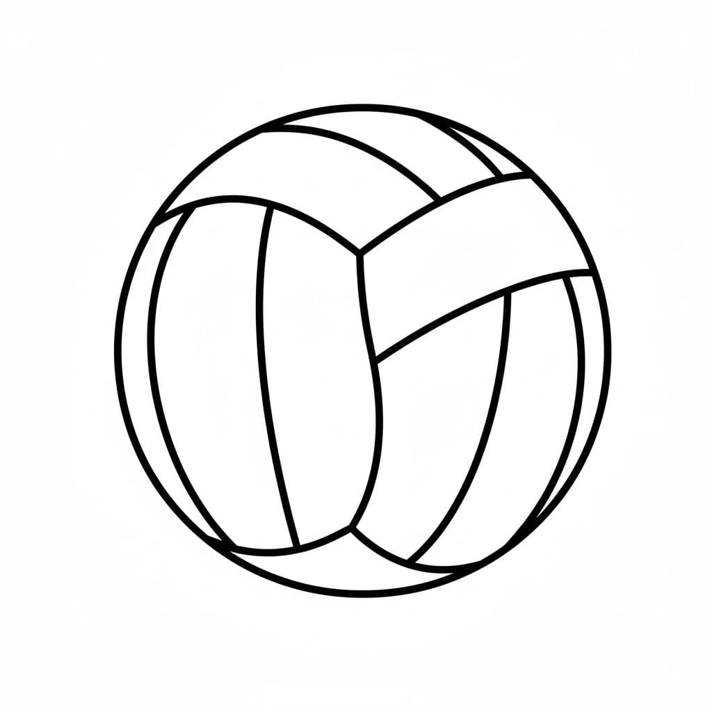 Tekenen Volleybal gratis Tekenen Volleybal gratis