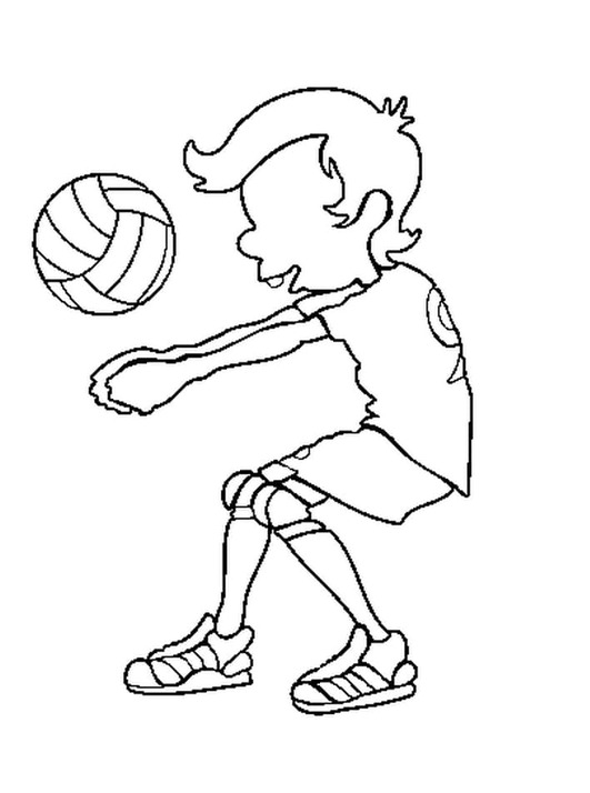 Tekenen Volleybal gratis simpel Tekenen Volleybal gratis simpel