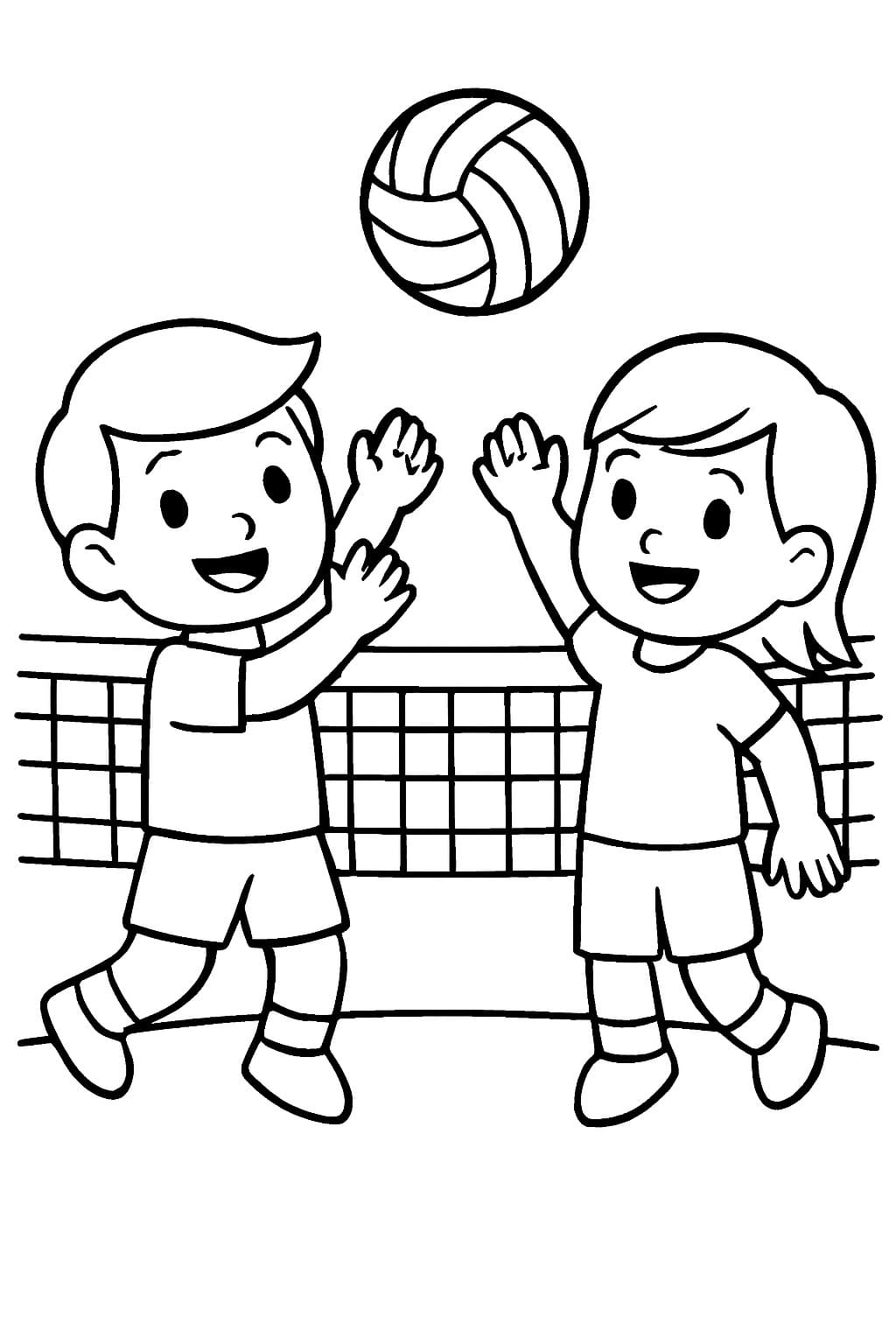 Tekenen Volleybal voor kinderen Tekenen Volleybal voor kinderen
