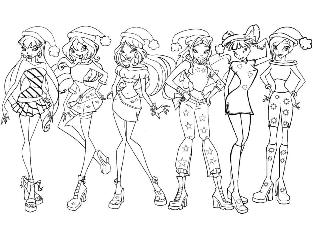 Tekenen Winx Club basis