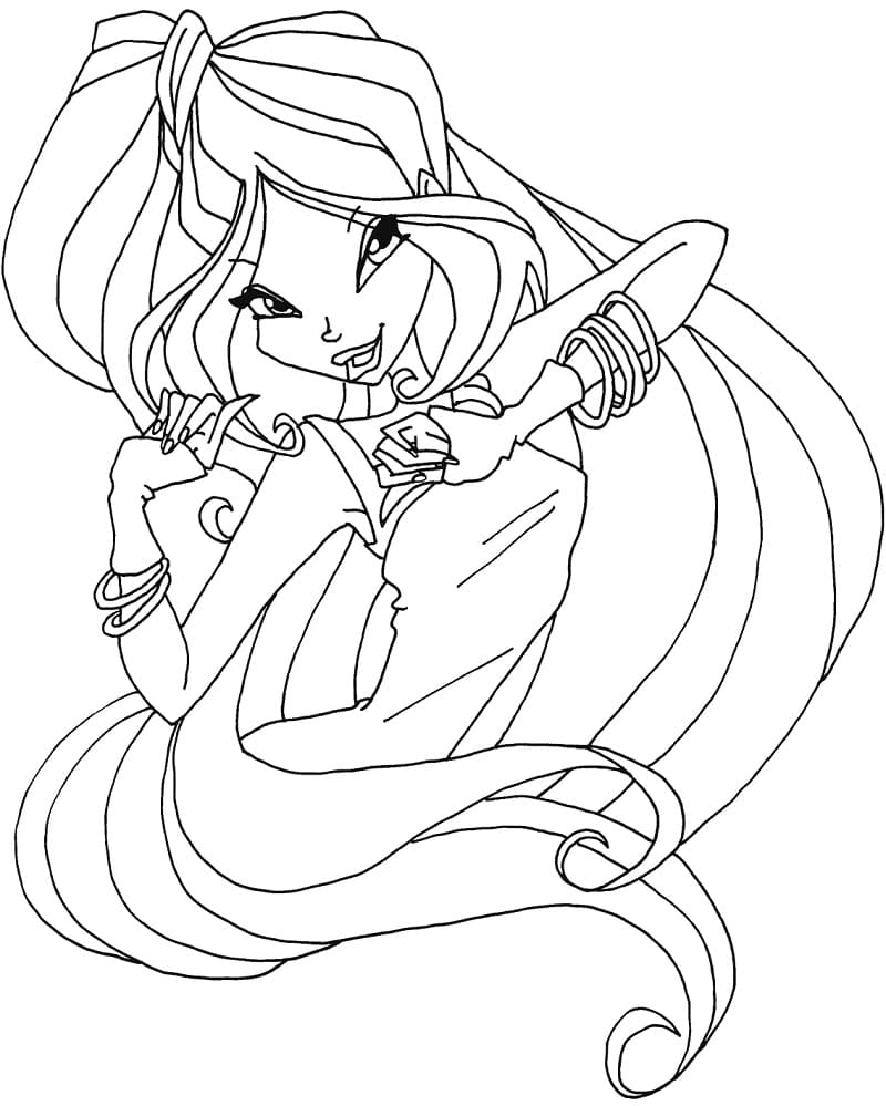 Tekenen Winx Club simpel