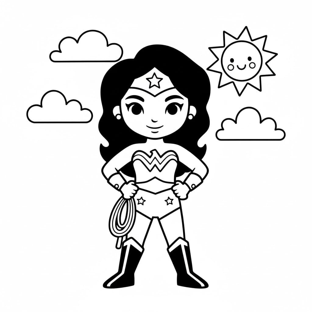 Tekenen Wonder Woman 4