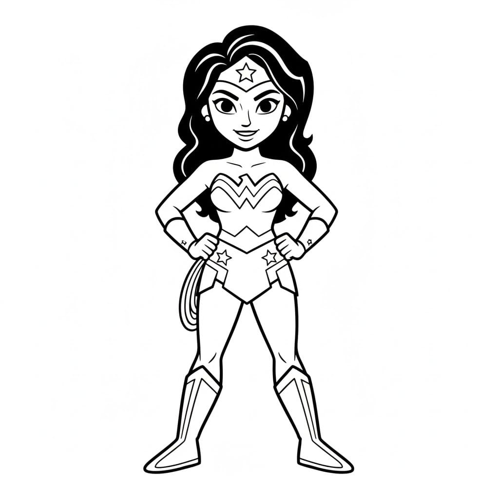Tekenen Wonder Woman 6