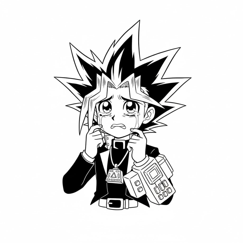 Tekenen Yu Gi Oh afdrukbaar eenvoudig