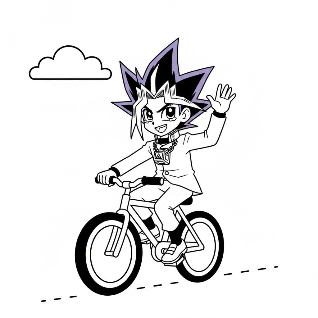 Tekenen Yu Gi Oh afdrukbaar simpel