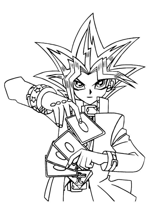 Tekenen Yu Gi Oh afdrukbaar voor kinderen