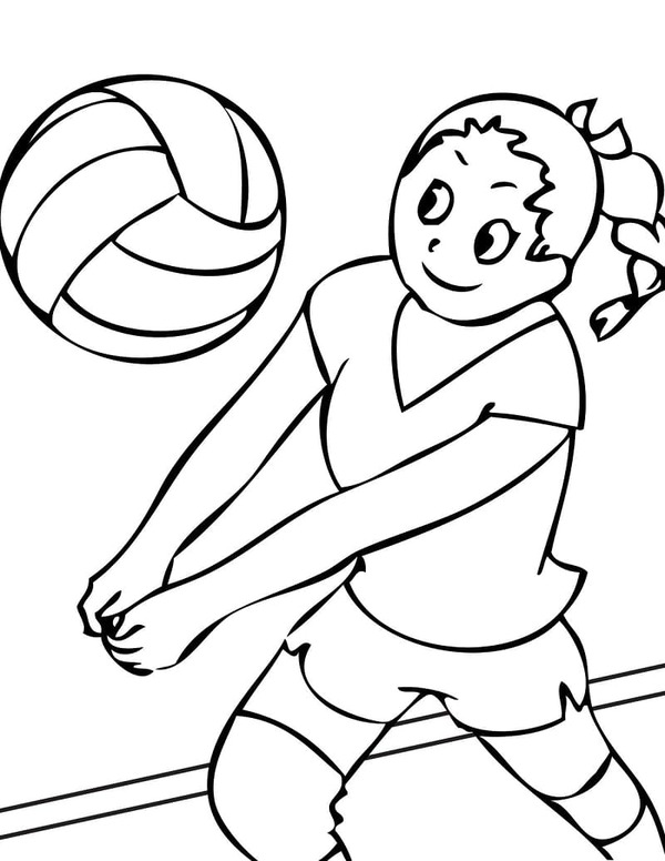 Volleybal afdrukbaar voor kinderen Volleybal afdrukbaar voor kinderen