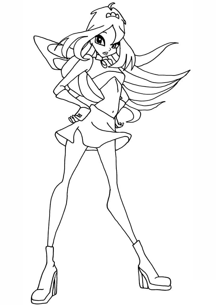 Winx Club afdrukbaar eenvoudig
