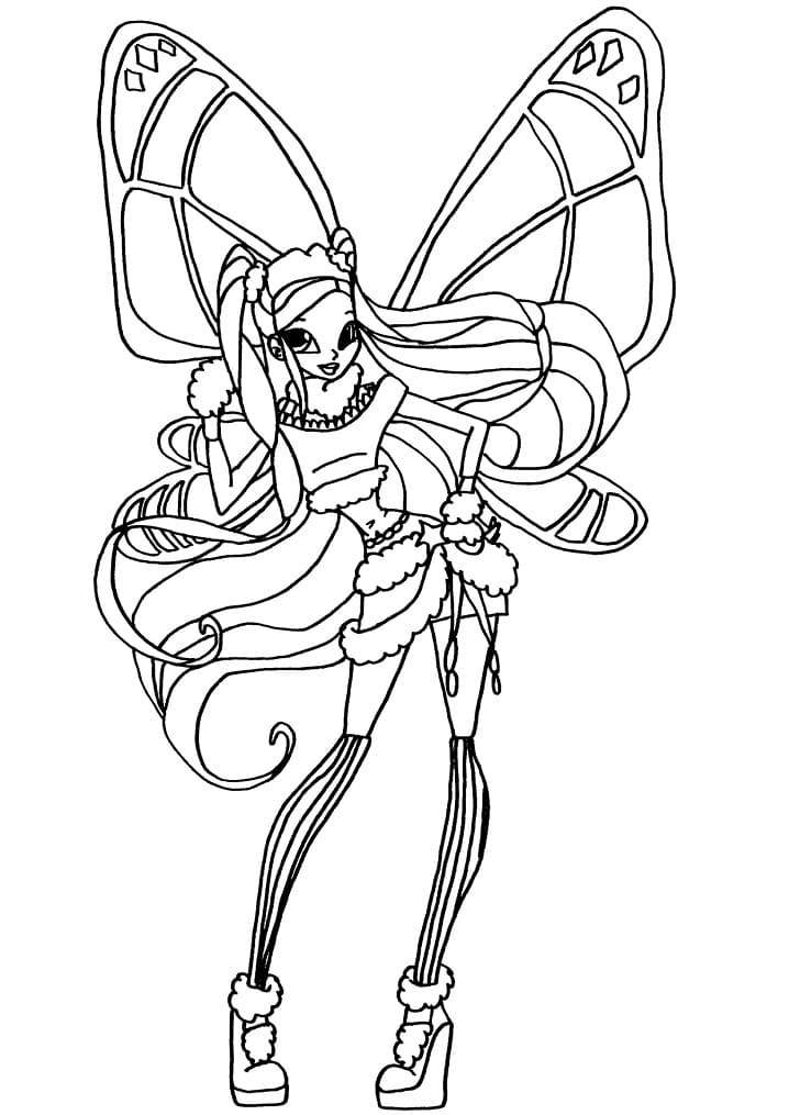 Winx Club afdrukbaar simpel