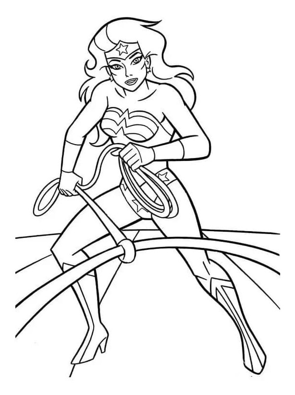 Wonder Woman afdrukbaar eenvoudig