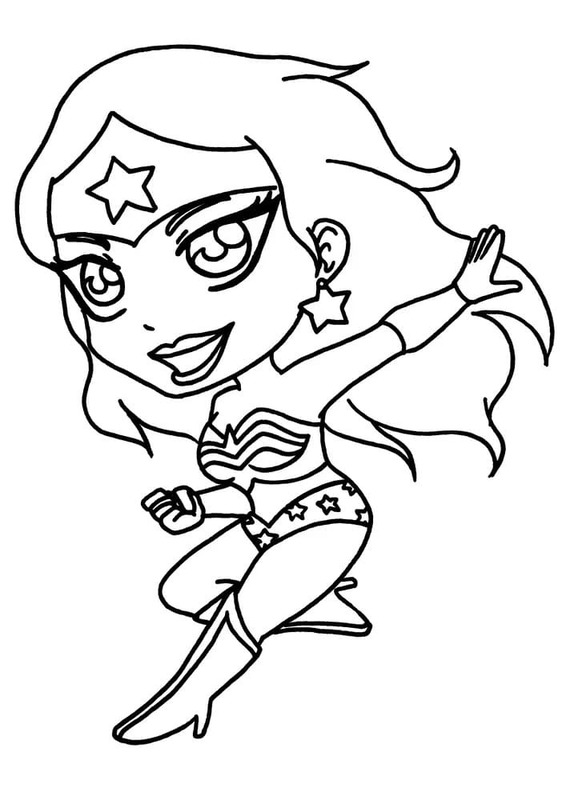 Wonder Woman gratis afdrukbaar eenvoudig