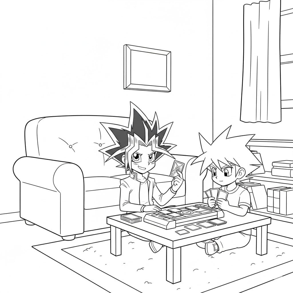 Yu Gi Oh afdrukbaar basis