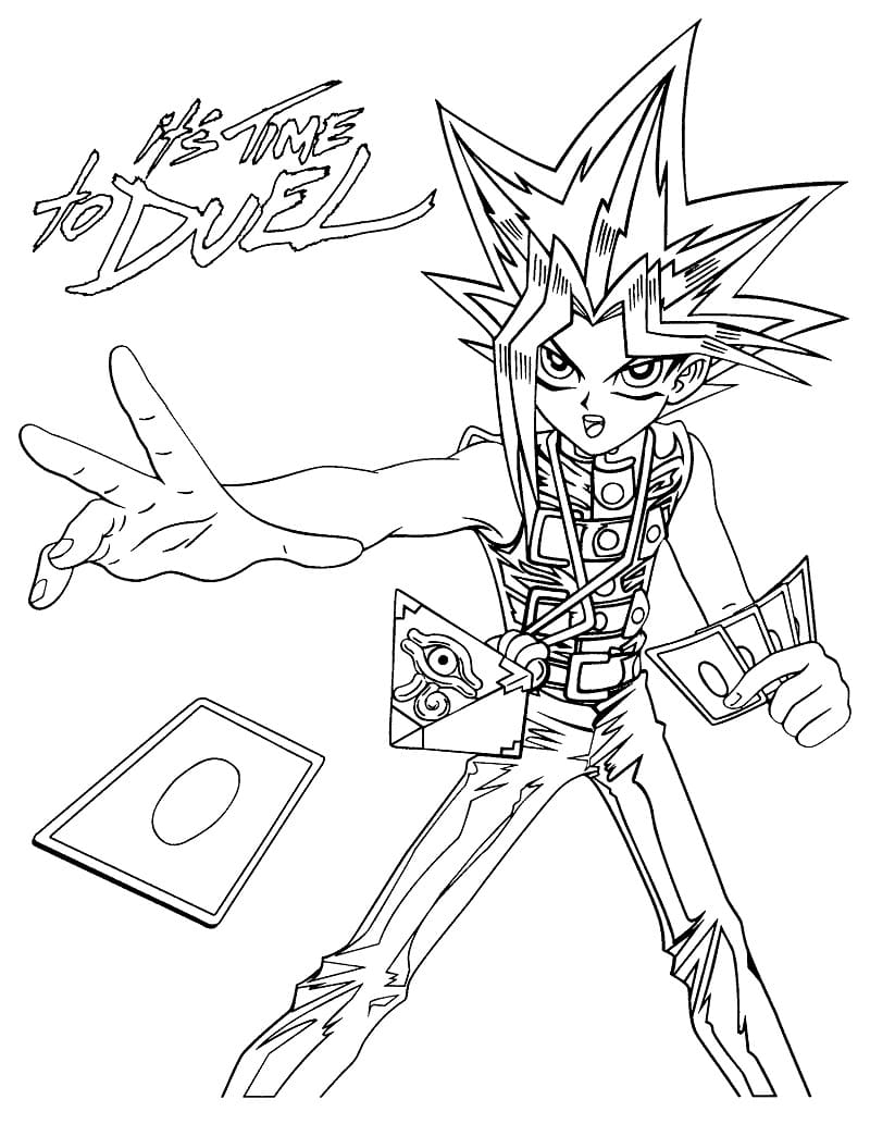 Yu Gi Oh afdrukbaar voor kinderen