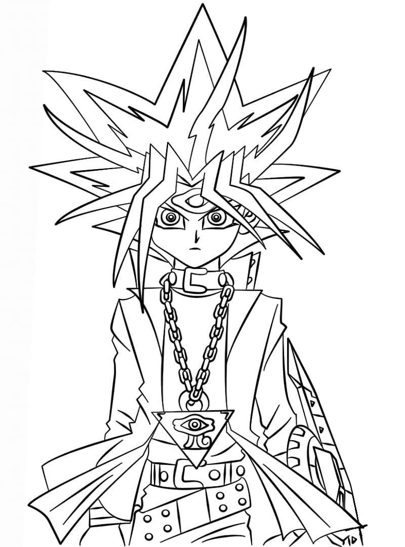 Yu Gi Oh gratis afdrukbaar voor kinderen