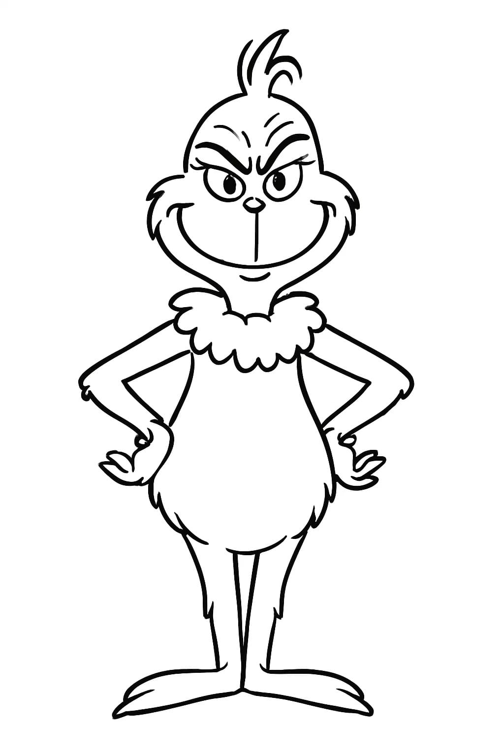 Grinch afdrukbaar simpel