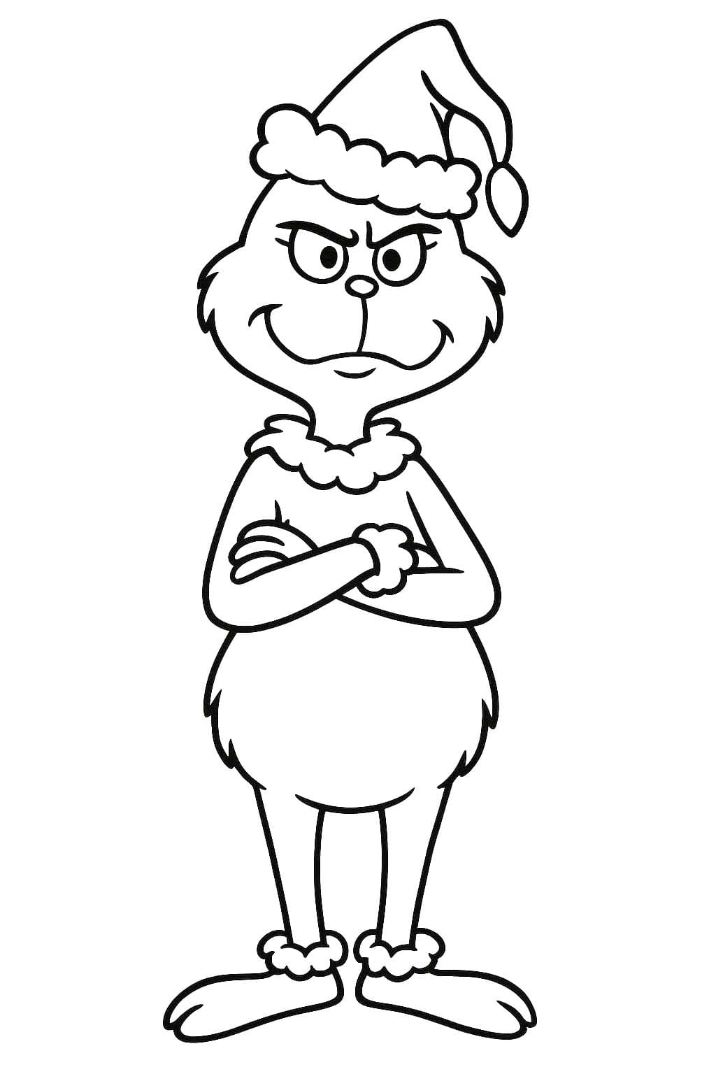 Grinch gratis afdrukbaar simpel