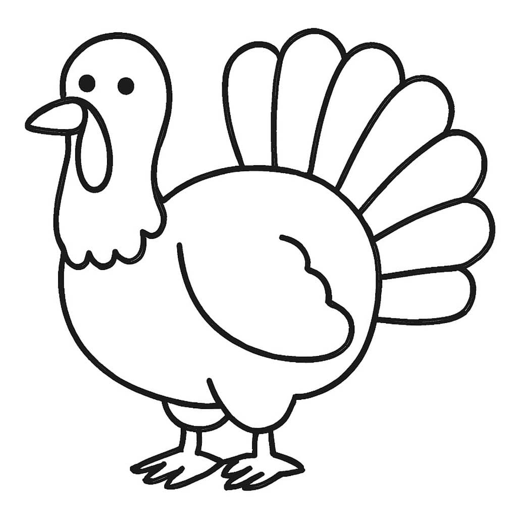 Kalkoen afdrukbaar basis