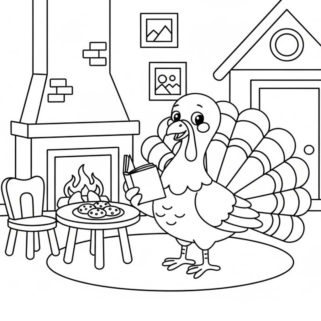 Kalkoen afdrukbaar voor kinderen