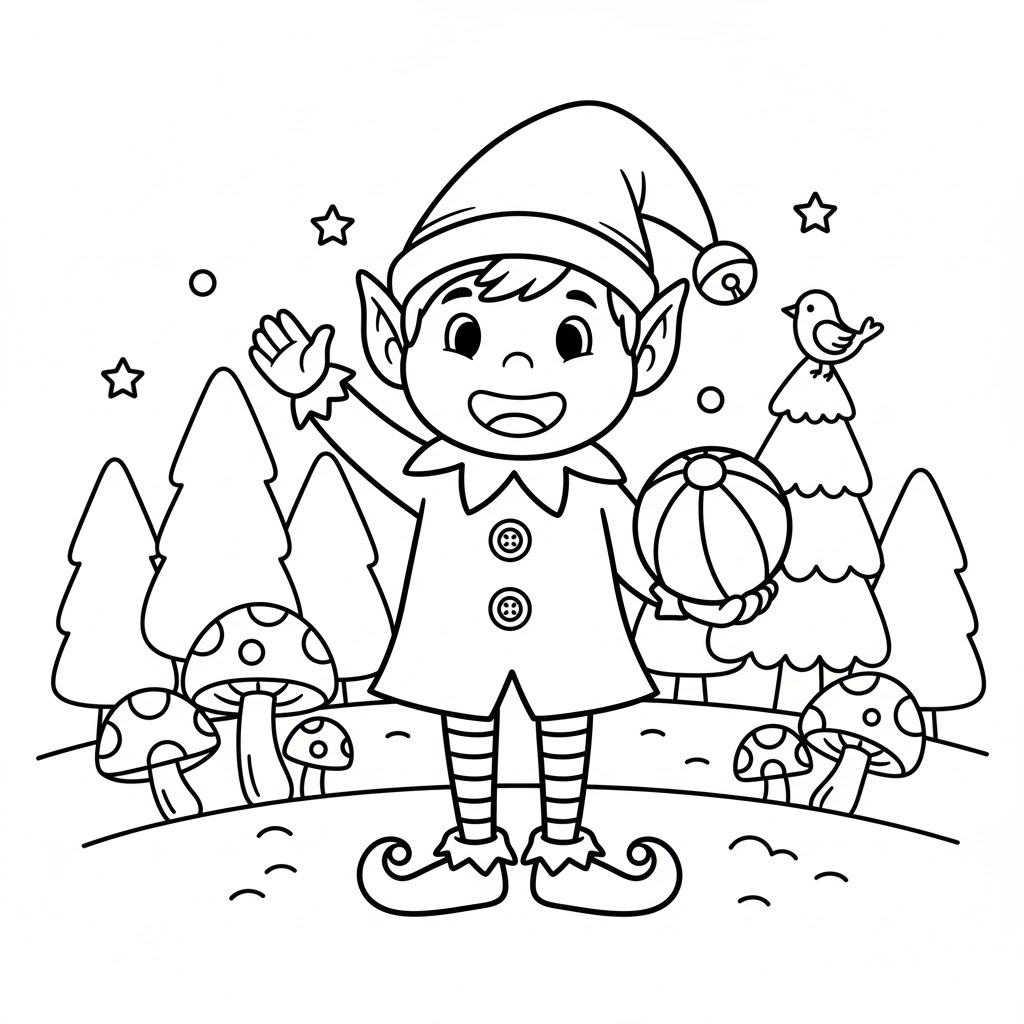 Kerstelf gratis simpel